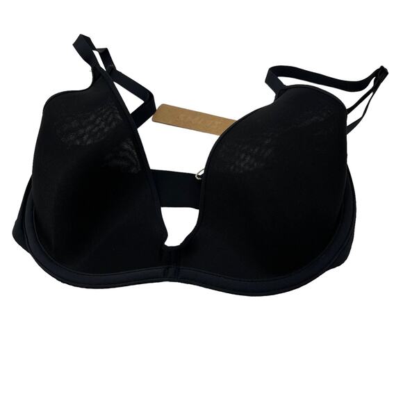 SKIMS Weightless Scoop Bra Onyx Lightly Lined Smoothing Lightweight 30D NEW - Picture 4 of 11